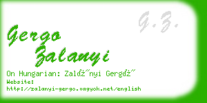 gergo zalanyi business card